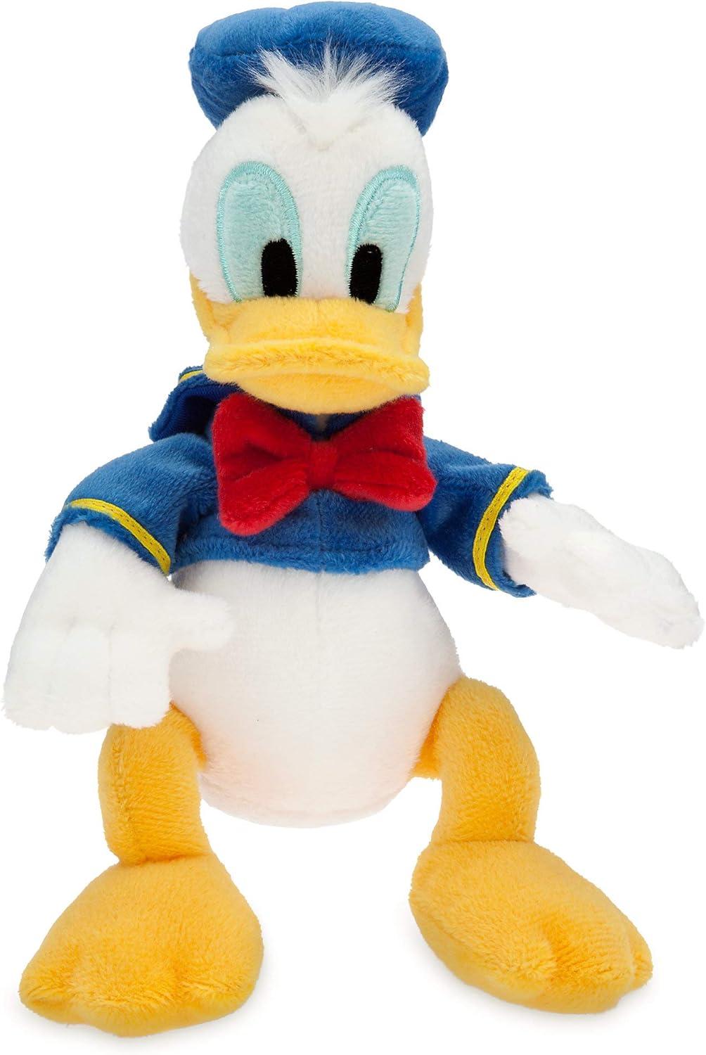 imageDISNEY STORE Mini Bean Bag Plushies  Stitch  Cute Stuffed Animal with Detailed Sculpting Embroidered Features Bean Bag Bottom Plush Toys for KidsDonald Duck