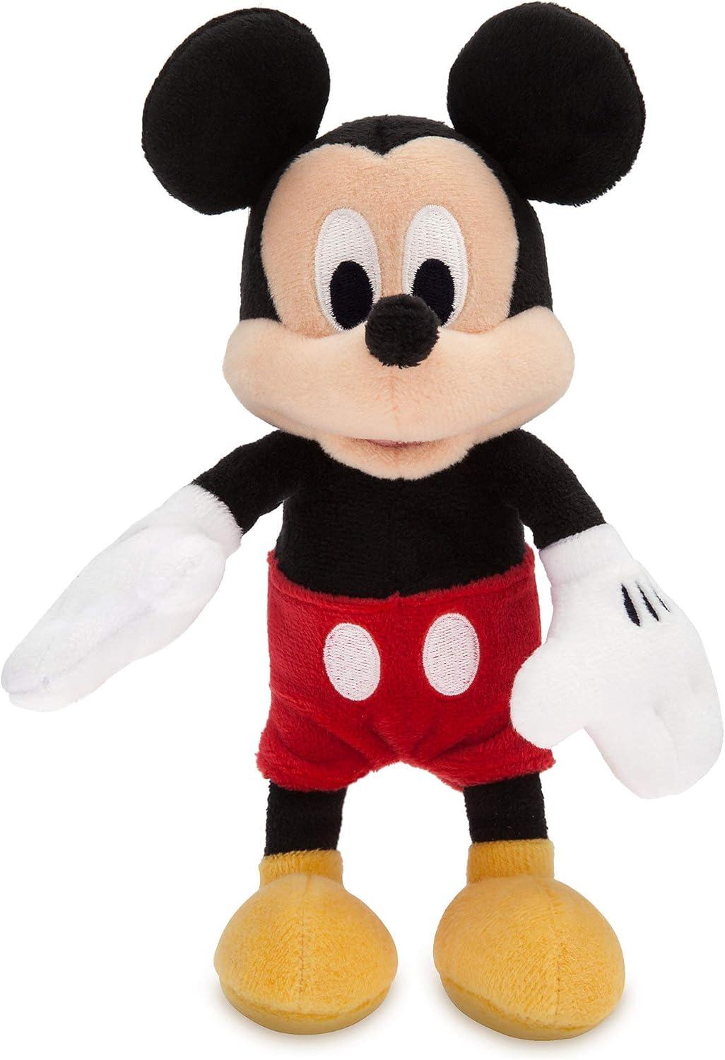 imageDISNEY STORE Mini Bean Bag Plushies  Stitch  Cute Stuffed Animal with Detailed Sculpting Embroidered Features Bean Bag Bottom Plush Toys for KidsMickey Mouse
