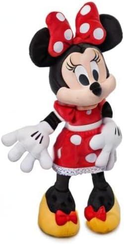 imageDISNEY STORE Official Angel Medium Soft Toy for Kids Cuddly Character with Fuzzy Texture and Embroidered Details Flexible Floppy Ears Disney Plushy Suitable for All AgesMinnie Red