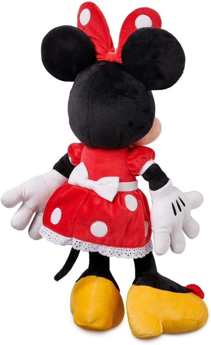imageDISNEY STORE Official Angel Medium Soft Toy for Kids Cuddly Character with Fuzzy Texture and Embroidered Details Flexible Floppy Ears Disney Plushy Suitable for All AgesMinnie Red