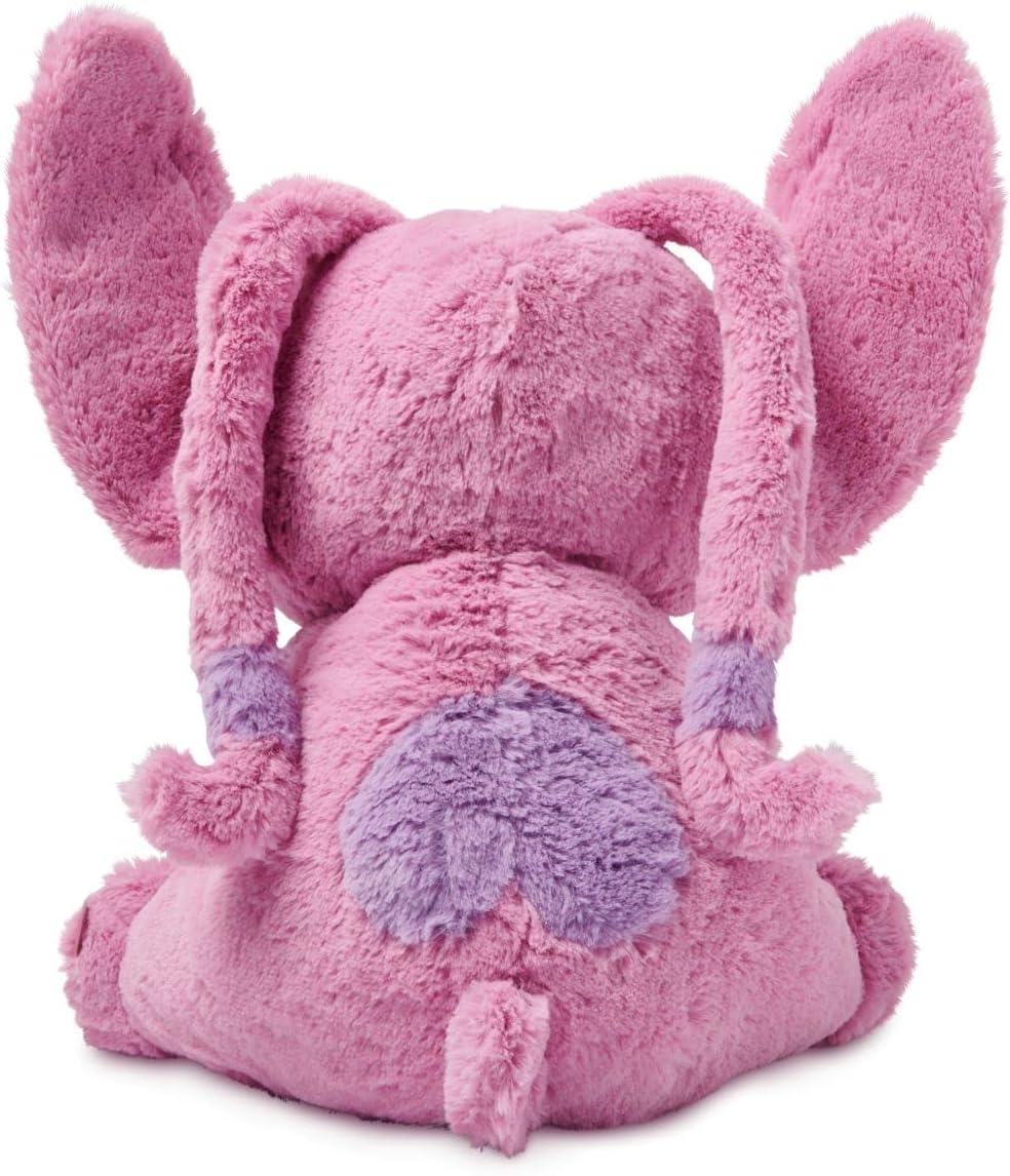 imageDISNEY STORE Official Angel Medium Soft Toy for Kids Cuddly Character with Fuzzy Texture and Embroidered Details Flexible Floppy Ears Disney Plushy Suitable for All AgesAngel