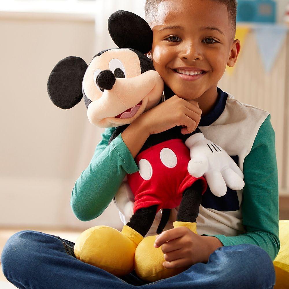 imageDISNEY STORE Official Angel Medium Soft Toy for Kids Cuddly Character with Fuzzy Texture and Embroidered Details Flexible Floppy Ears Disney Plushy Suitable for All AgesMickey