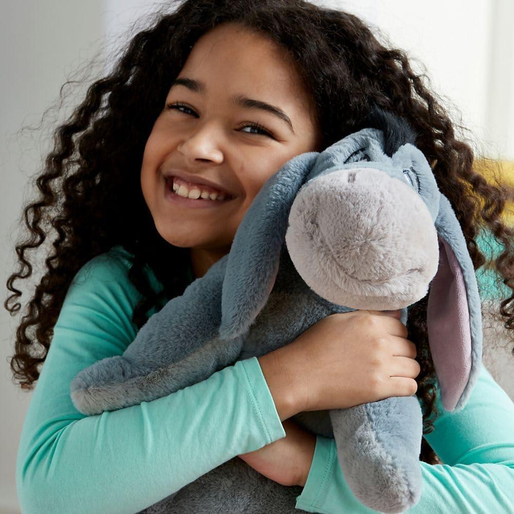 imageDISNEY STORE Official Angel Medium Soft Toy for Kids Cuddly Character with Fuzzy Texture and Embroidered Details Flexible Floppy Ears Disney Plushy Suitable for All AgesEeyore