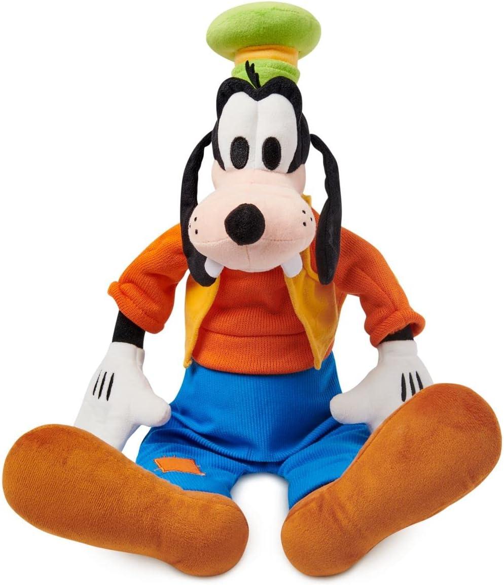 imageDISNEY STORE Official Angel Medium Soft Toy for Kids Cuddly Character with Fuzzy Texture and Embroidered Details Flexible Floppy Ears Disney Plushy Suitable for All AgesGoofy