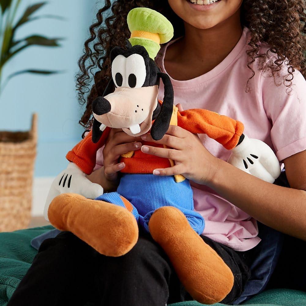imageDISNEY STORE Official Angel Medium Soft Toy for Kids Cuddly Character with Fuzzy Texture and Embroidered Details Flexible Floppy Ears Disney Plushy Suitable for All AgesGoofy