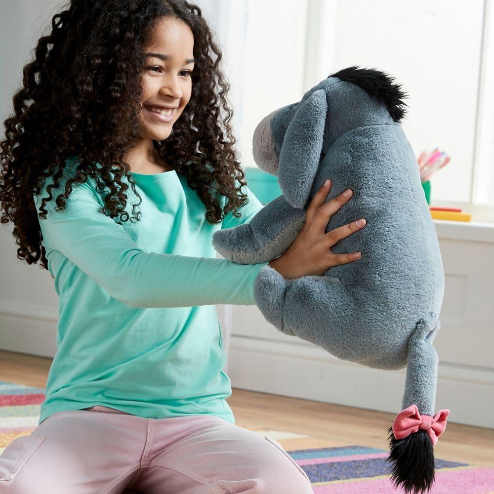 imageDISNEY STORE Official Angel Medium Soft Toy for Kids Cuddly Character with Fuzzy Texture and Embroidered Details Flexible Floppy Ears Disney Plushy Suitable for All AgesEeyore