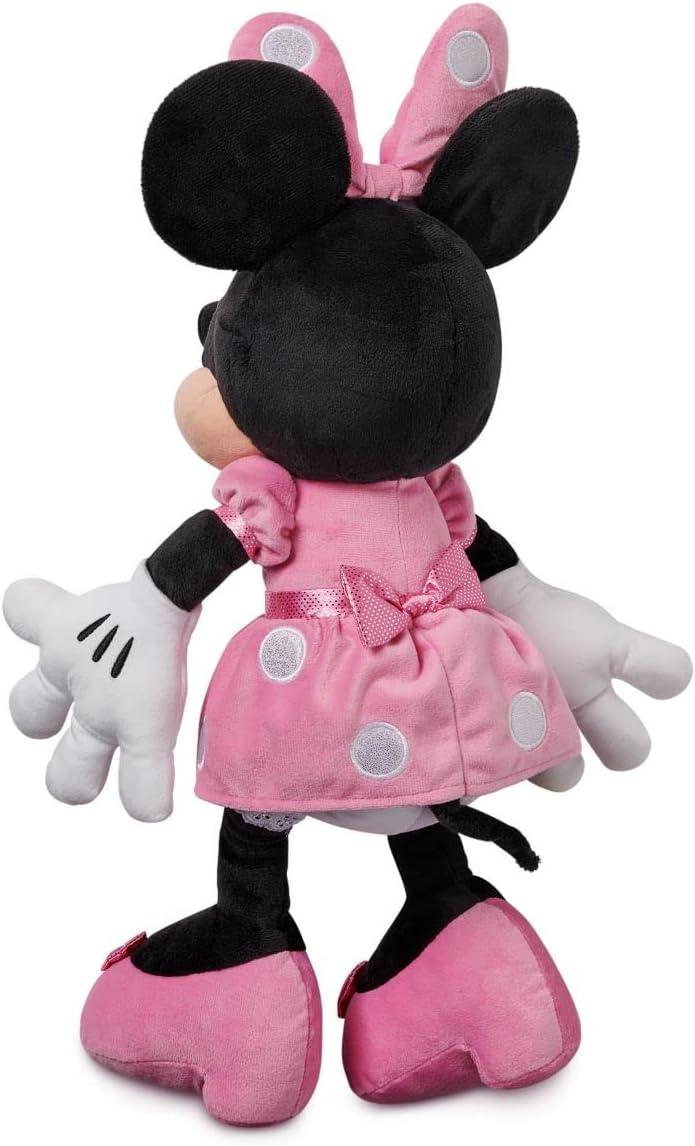 imageDISNEY STORE Official Angel Medium Soft Toy for Kids Cuddly Character with Fuzzy Texture and Embroidered Details Flexible Floppy Ears Disney Plushy Suitable for All AgesMinnie Pink