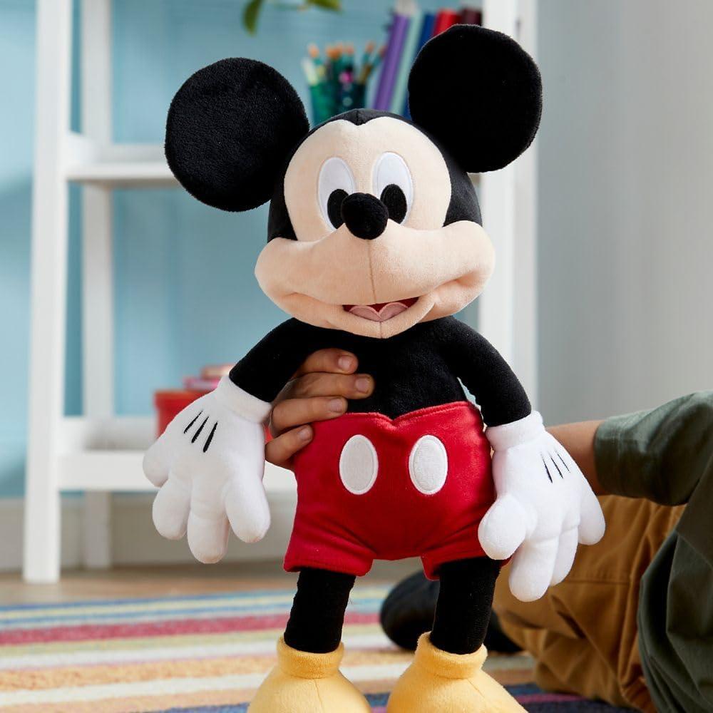 imageDISNEY STORE Official Angel Medium Soft Toy for Kids Cuddly Character with Fuzzy Texture and Embroidered Details Flexible Floppy Ears Disney Plushy Suitable for All AgesMickey