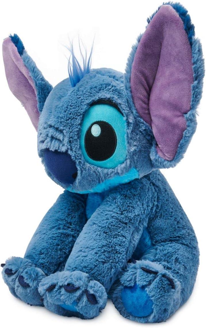 imageDISNEY STORE Official Angel Medium Soft Toy for Kids Cuddly Character with Fuzzy Texture and Embroidered Details Flexible Floppy Ears Disney Plushy Suitable for All AgesStitch