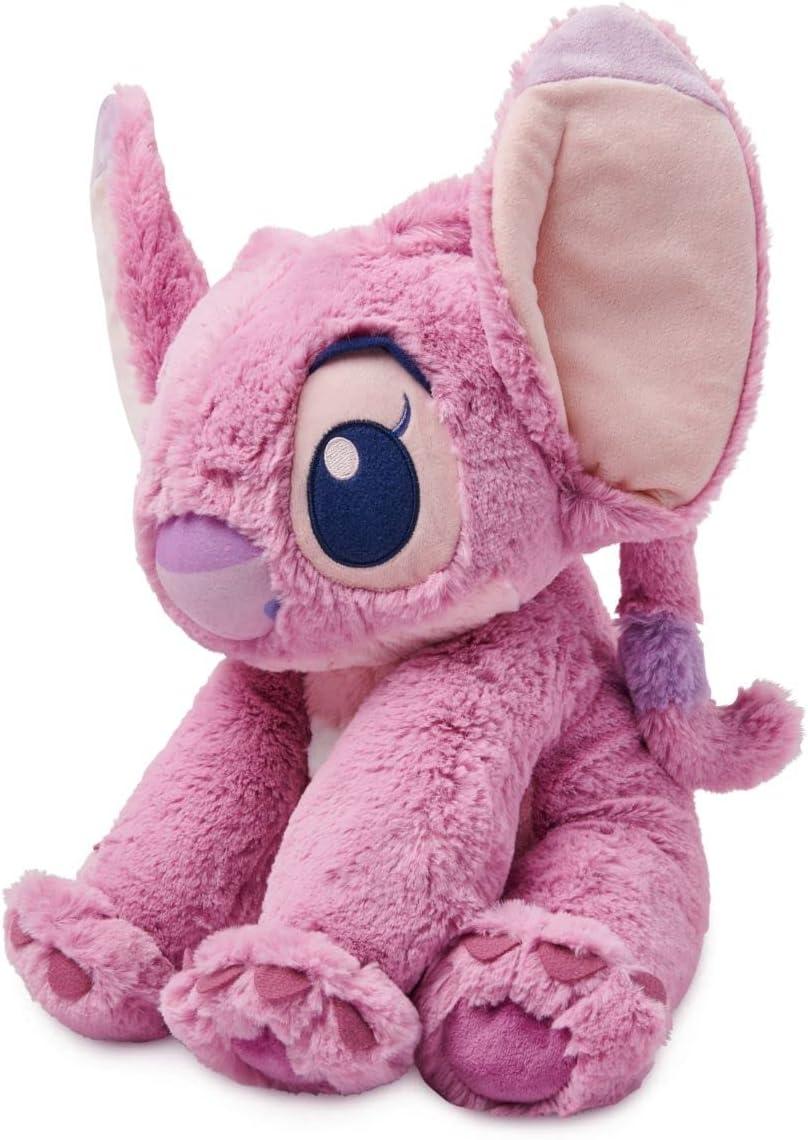 imageDISNEY STORE Official Angel Medium Soft Toy for Kids Cuddly Character with Fuzzy Texture and Embroidered Details Flexible Floppy Ears Disney Plushy Suitable for All AgesAngel