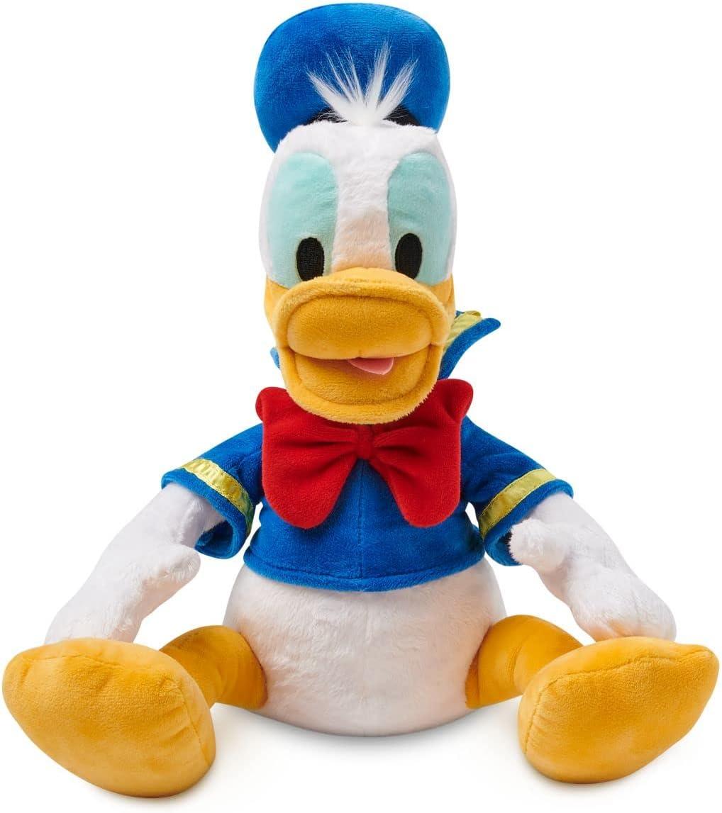 imageDISNEY STORE Official Angel Medium Soft Toy for Kids Cuddly Character with Fuzzy Texture and Embroidered Details Flexible Floppy Ears Disney Plushy Suitable for All AgesDonald Duck