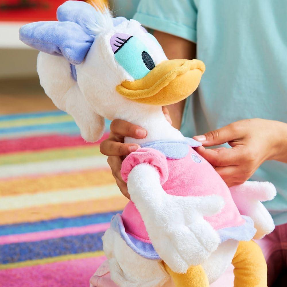 imageDISNEY STORE Official Angel Medium Soft Toy for Kids Cuddly Character with Fuzzy Texture and Embroidered Details Flexible Floppy Ears Disney Plushy Suitable for All AgesDaisy Duck