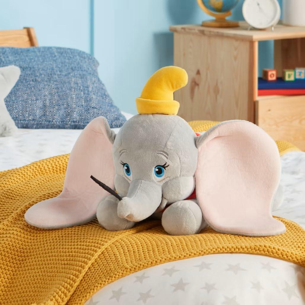 imageDISNEY STORE Official Angel Medium Soft Toy for Kids Cuddly Character with Fuzzy Texture and Embroidered Details Flexible Floppy Ears Disney Plushy Suitable for All AgesDumbo