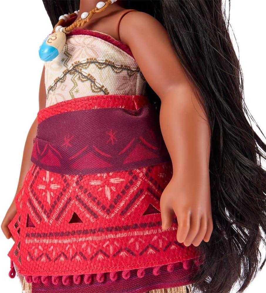 imageDISNEY STORE Official Anna Once Upon a Story Doll  16 Inch Disney Princess Toys Featuring Reflective Eyes with 3D Pupil and Iris Detailed Costume Hair Comb ampamp Shoes  Comes in Display BoxMoana