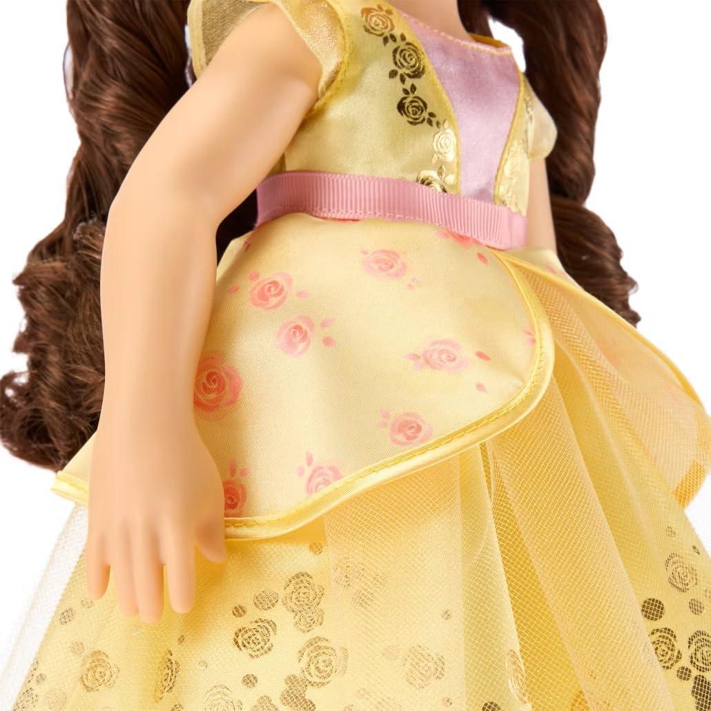 imageDISNEY STORE Official Anna Once Upon a Story Doll  16 Inch Disney Princess Toys Featuring Reflective Eyes with 3D Pupil and Iris Detailed Costume Hair Comb ampamp Shoes  Comes in Display BoxBelle