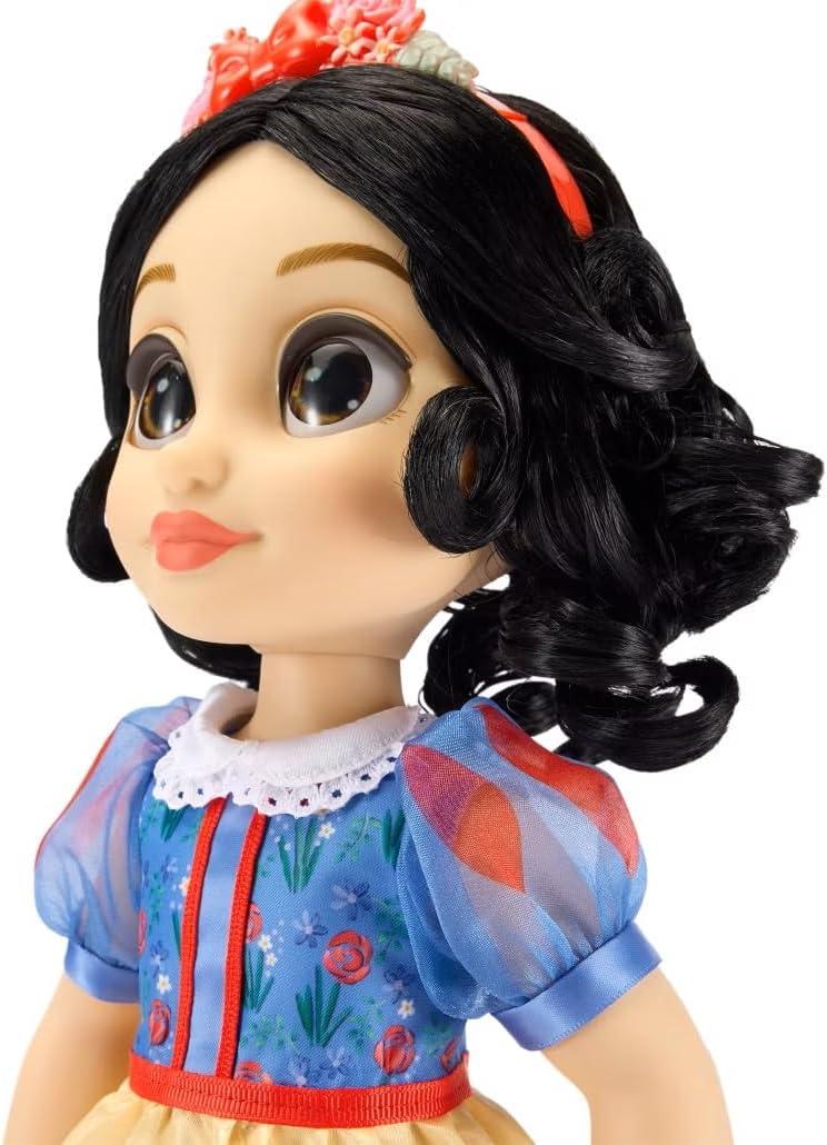imageDISNEY STORE Official Anna Once Upon a Story Doll  16 Inch Disney Princess Toys Featuring Reflective Eyes with 3D Pupil and Iris Detailed Costume Hair Comb ampamp Shoes  Comes in Display BoxSnow White