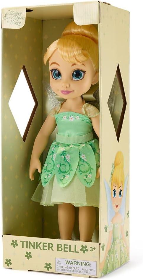 imageDISNEY STORE Official Anna Once Upon a Story Doll  16 Inch Disney Princess Toys Featuring Reflective Eyes with 3D Pupil and Iris Detailed Costume Hair Comb ampamp Shoes  Comes in Display BoxTinker Bell