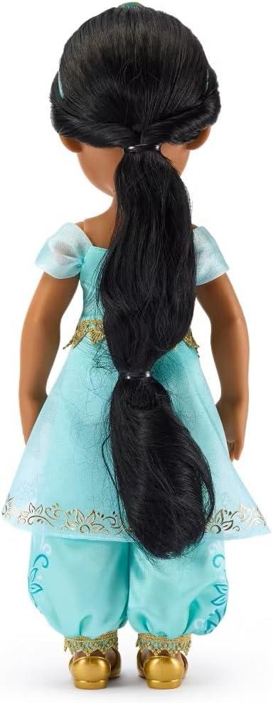 imageDISNEY STORE Official Anna Once Upon a Story Doll  16 Inch Disney Princess Toys Featuring Reflective Eyes with 3D Pupil and Iris Detailed Costume Hair Comb ampamp Shoes  Comes in Display BoxJasmine