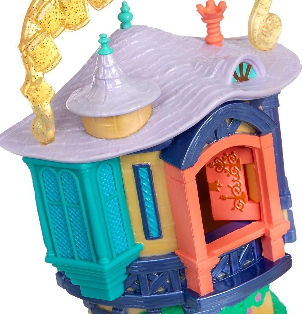 imageDISNEY STORE Official Jasmine Palace Micro Play Set Micro Toy Set Includes Jasmine Aladdin Genie and Abu Micro Figures Travel Toy Portable Playset with Handle Travel Toys with Surprise RevealsRapunzel