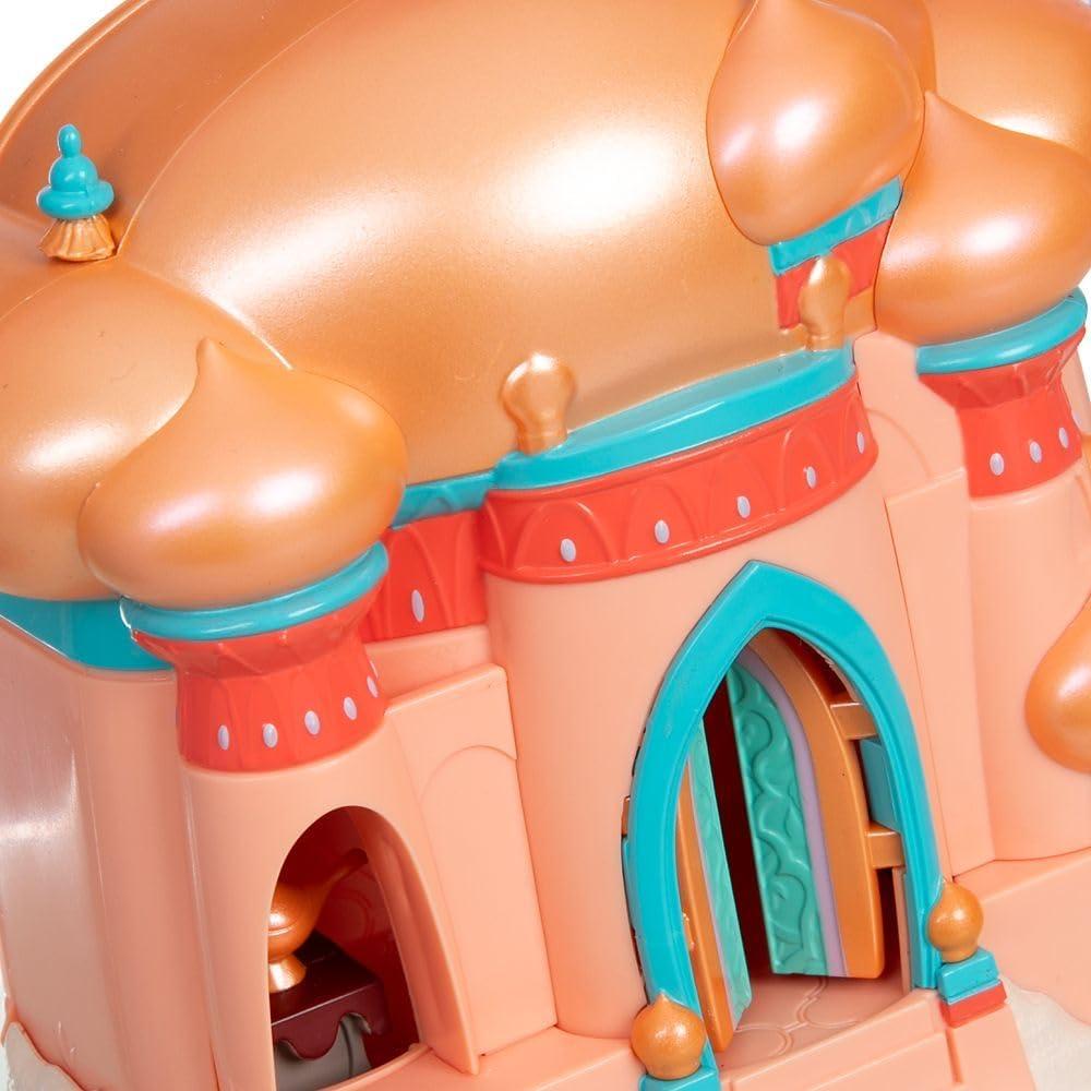 imageDISNEY STORE Official Jasmine Palace Micro Play Set Micro Toy Set Includes Jasmine Aladdin Genie and Abu Micro Figures Travel Toy Portable Playset with Handle Travel Toys with Surprise RevealsJasmine