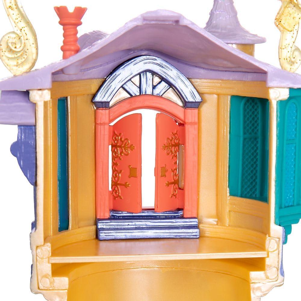 imageDISNEY STORE Official Jasmine Palace Micro Play Set Micro Toy Set Includes Jasmine Aladdin Genie and Abu Micro Figures Travel Toy Portable Playset with Handle Travel Toys with Surprise RevealsRapunzel