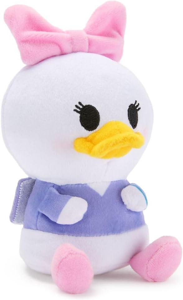 imageDISNEY STORE Official Mini MixIts Plushies  Alice  Cute Stuffed Animals  Mix ampamp Match Detachable Hats  Hook and Loop Strap  Plush Toys for Kids and Collectors 7 InchDaisy Duck