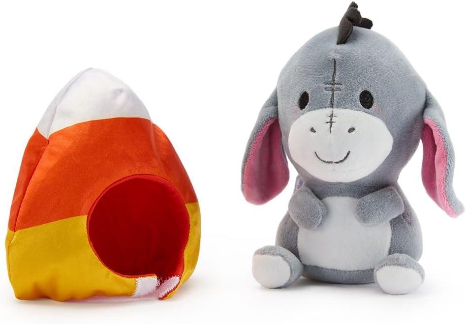 imageDISNEY STORE Official Mini MixIts Plushies  Alice  Cute Stuffed Animals  Mix ampamp Match Detachable Hats  Hook and Loop Strap  Plush Toys for Kids and Collectors 7 InchEeyore