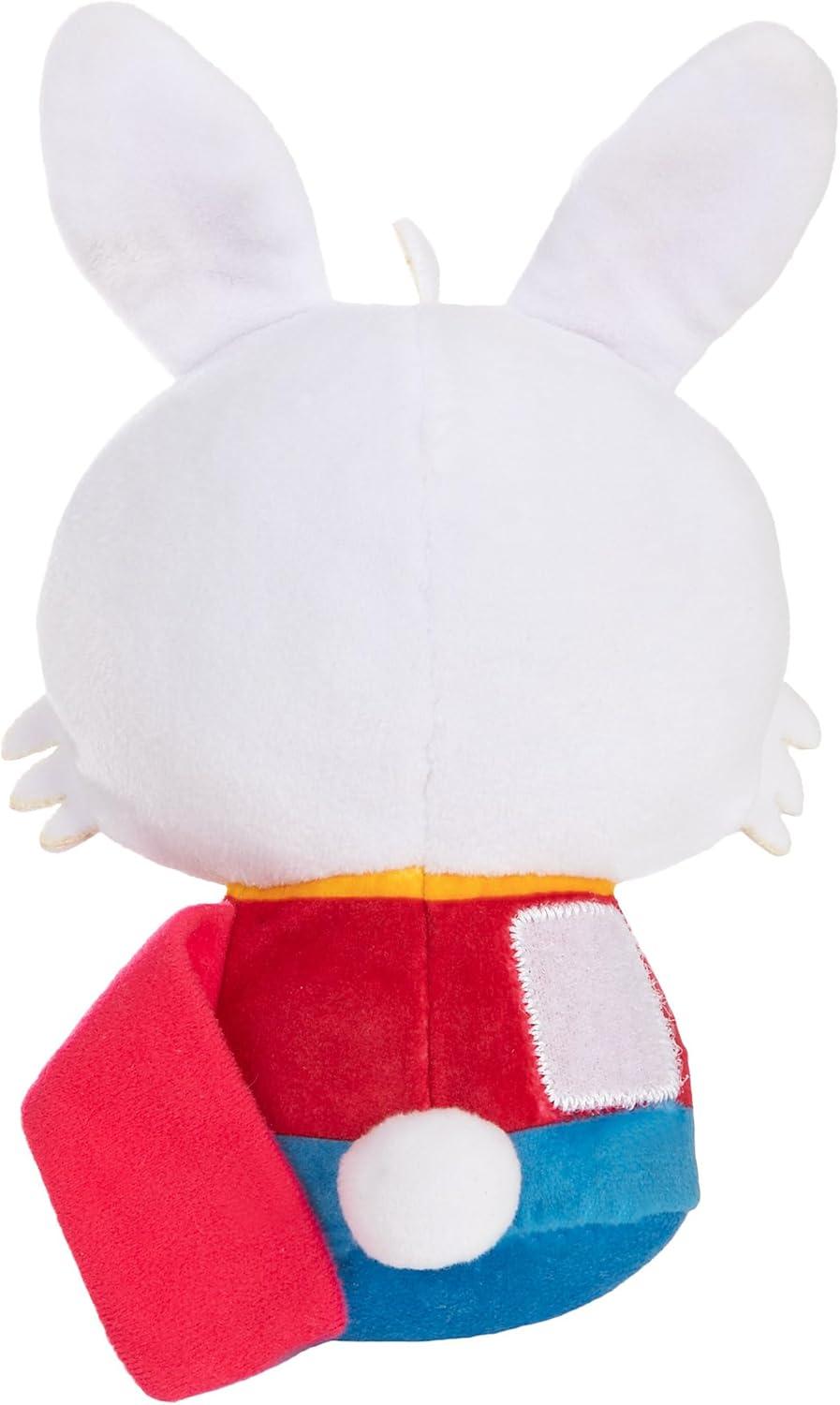 imageDISNEY STORE Official Mini MixIts Plushies  Alice  Cute Stuffed Animals  Mix ampamp Match Detachable Hats  Hook and Loop Strap  Plush Toys for Kids and Collectors 7 InchWhite Rabbit