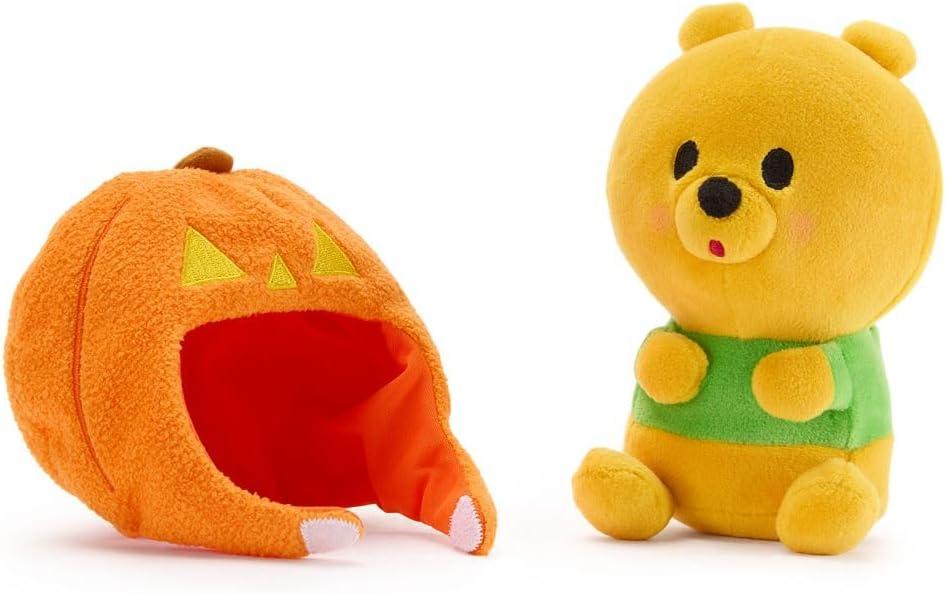 imageDISNEY STORE Official Mini MixIts Plushies  Alice  Cute Stuffed Animals  Mix ampamp Match Detachable Hats  Hook and Loop Strap  Plush Toys for Kids and Collectors 7 InchHalloween Pooh