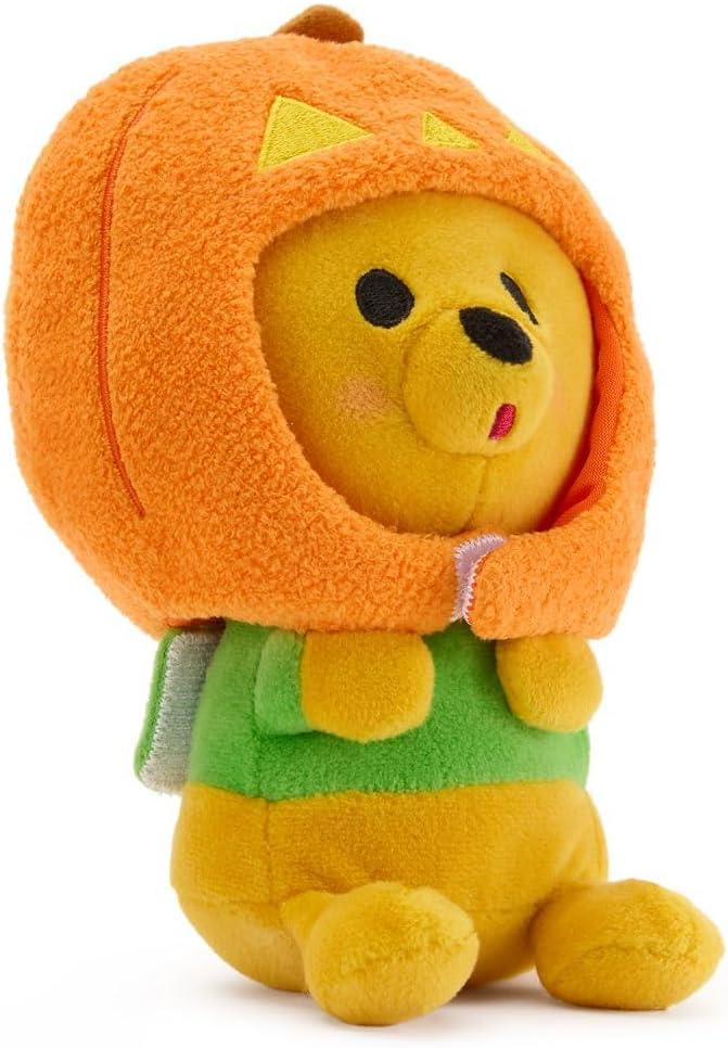 imageDISNEY STORE Official Mini MixIts Plushies  Alice  Cute Stuffed Animals  Mix ampamp Match Detachable Hats  Hook and Loop Strap  Plush Toys for Kids and Collectors 7 InchHalloween Pooh