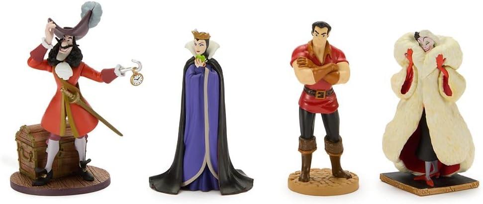 imageDISNEY STORE Official Once Upon a Story Figure Set  8 Fully Sculpted Disney Figures Including Cinderella Ariel Belle Jasmine Tiana ampamp More in DoubleTiered Box with Scenic BackgroundsVillains