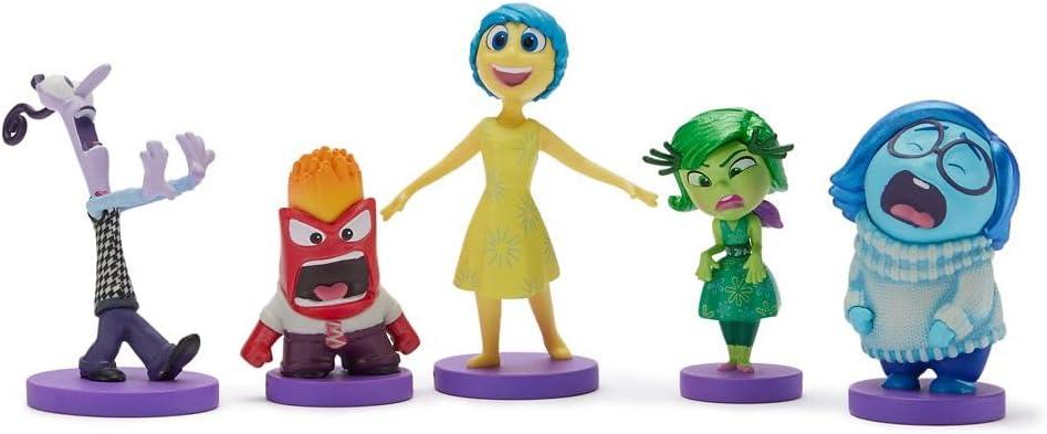 imageDISNEY STORE Official Once Upon a Story Figure Set  8 Fully Sculpted Disney Figures Including Cinderella Ariel Belle Jasmine Tiana ampamp More in DoubleTiered Box with Scenic BackgroundsInside Out 2