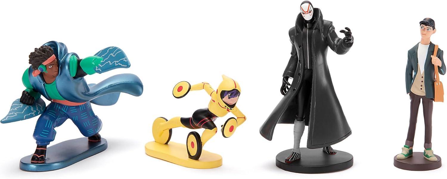 imageDISNEY STORE Official Once Upon a Story Figure Set  8 Fully Sculpted Disney Figures Including Cinderella Ariel Belle Jasmine Tiana ampamp More in DoubleTiered Box with Scenic BackgroundsBig Hero 6