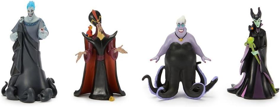 imageDISNEY STORE Official Once Upon a Story Figure Set  8 Fully Sculpted Disney Figures Including Cinderella Ariel Belle Jasmine Tiana ampamp More in DoubleTiered Box with Scenic BackgroundsVillains