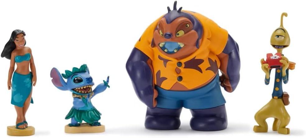 imageDISNEY STORE Official Once Upon a Story Figure Set  8 Fully Sculpted Disney Figures Including Cinderella Ariel Belle Jasmine Tiana ampamp More in DoubleTiered Box with Scenic BackgroundsLilo  Stitch