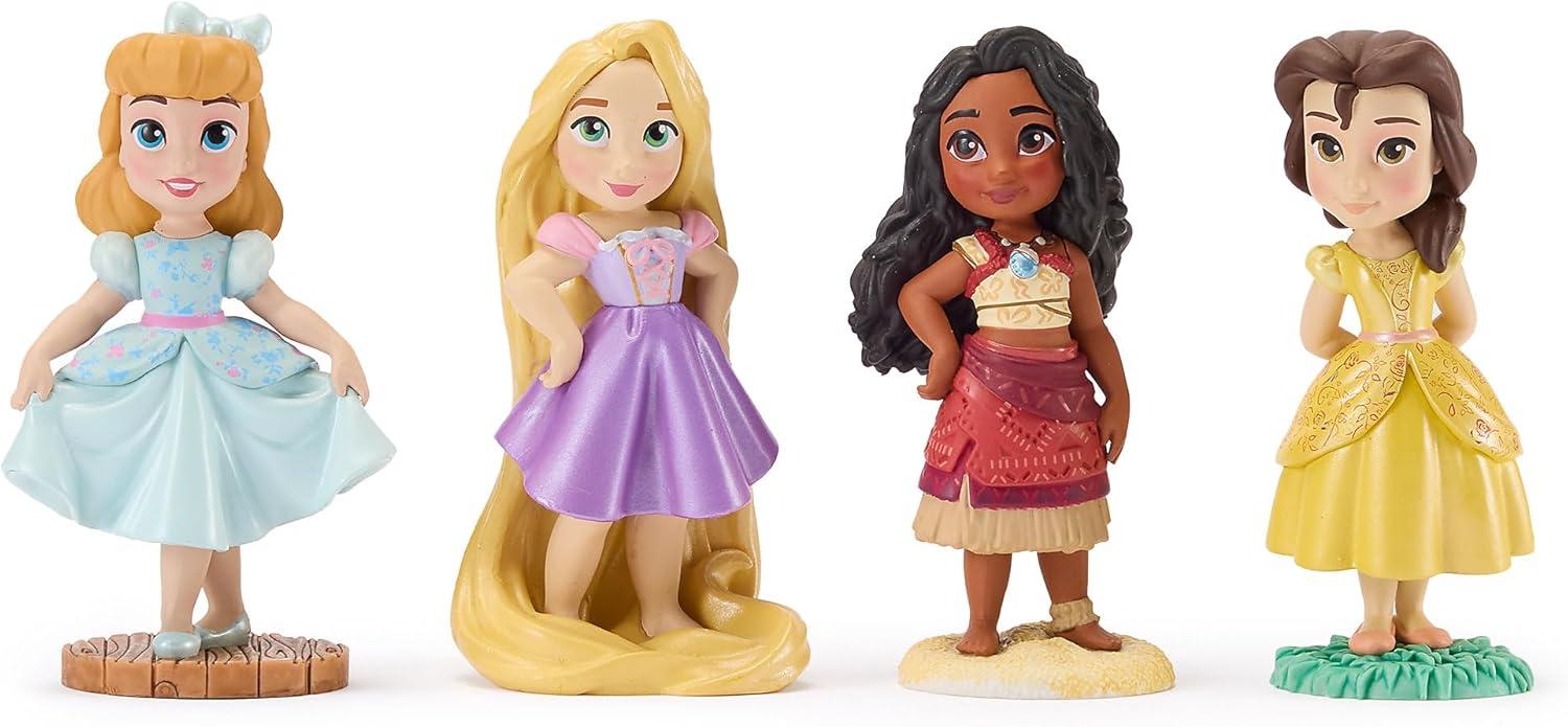 imageDISNEY STORE Official Once Upon a Story Figure Set  8 Fully Sculpted Disney Figures Including Cinderella Ariel Belle Jasmine Tiana ampamp More in DoubleTiered Box with Scenic BackgroundsOnce Upon A Story