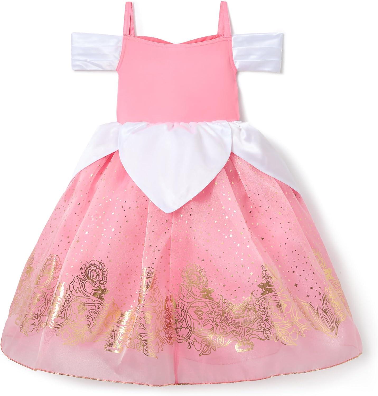 imageDISNEY STORE Official Princess Halloween Costume for Kids  Disney Princess Dresses  Dress up Clothes for Pretend PlayAurora