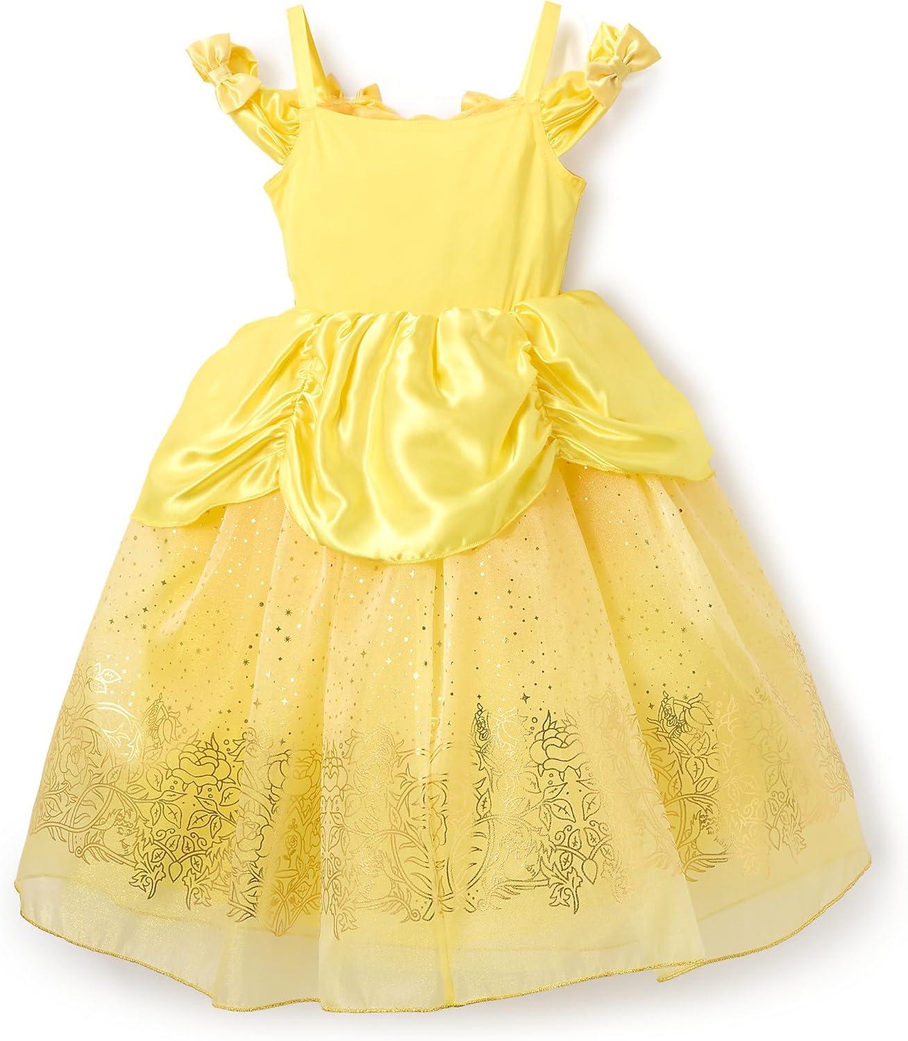 imageDISNEY STORE Official Princess Halloween Costume for Kids  Disney Princess Dresses  Dress up Clothes for Pretend PlayBelle