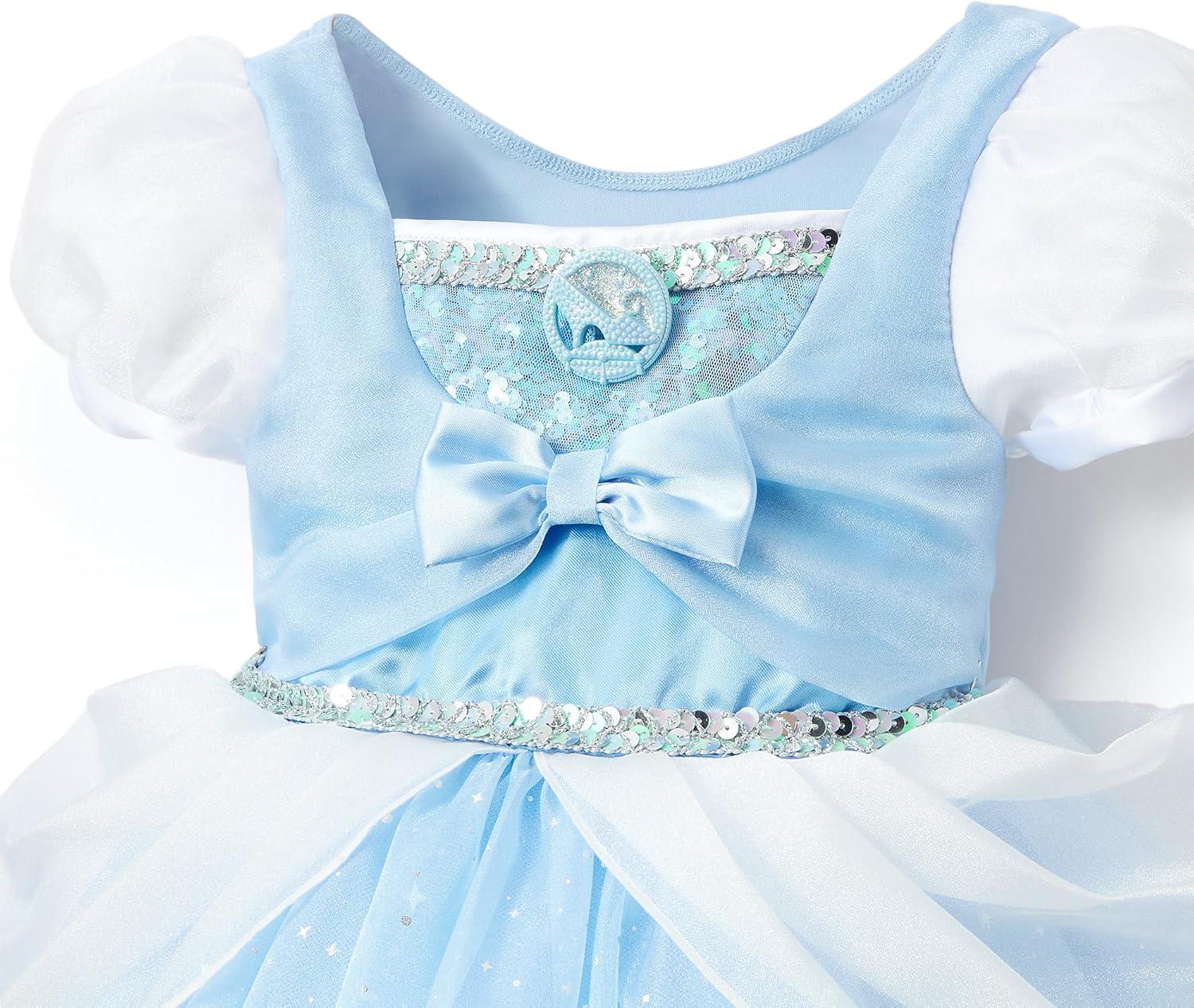 imageDISNEY STORE Official Princess Halloween Costume for Kids  Disney Princess Dresses  Dress up Clothes for Pretend PlayCinderella