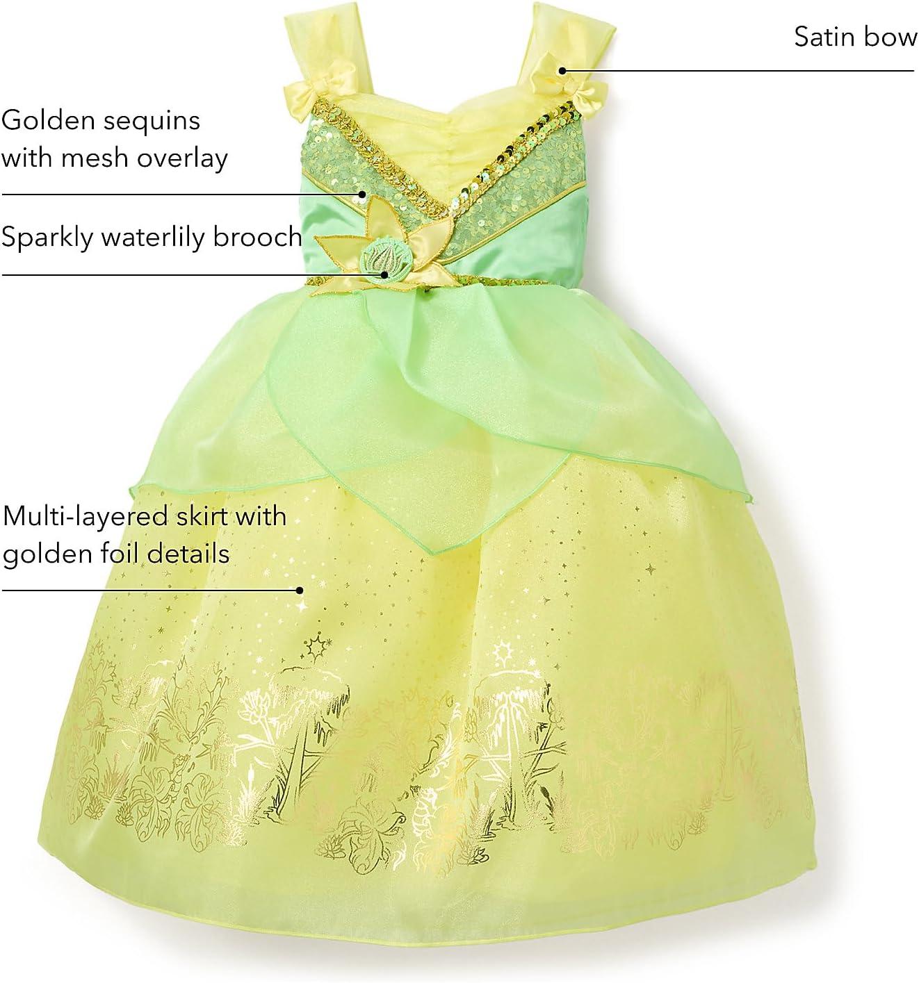 imageDISNEY STORE Official Princess Halloween Costume for Kids  Disney Princess Dresses  Dress up Clothes for Pretend PlayTiana