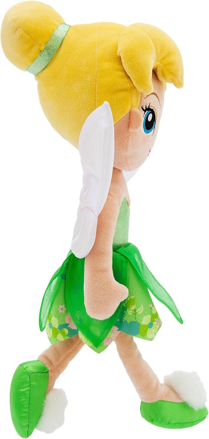 imageDISNEY STORE Official Princess Plush Doll Mulan Medium 14 Inches Soft Plushy with Embroidered Features Princess Toys for Girls Disney Dolls Stuffed Animals for GirlsTinker Bell
