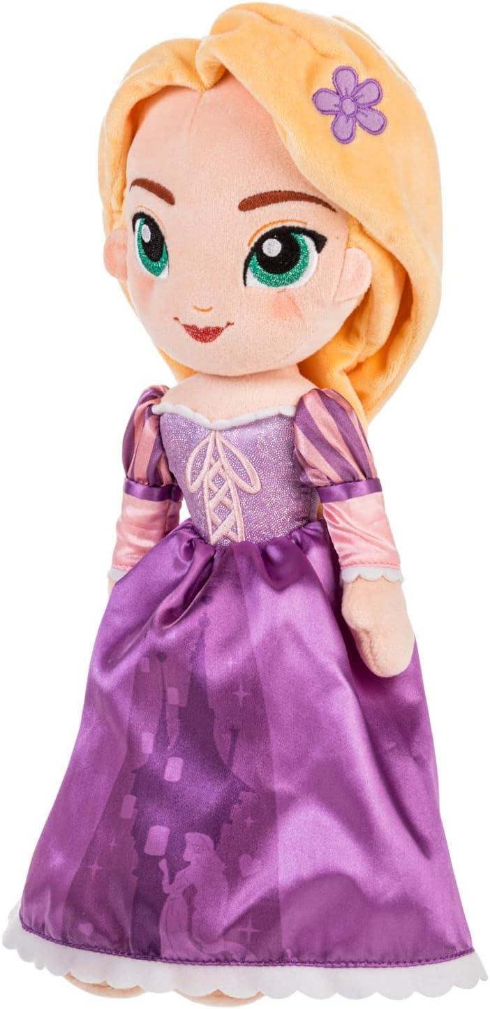 imageDISNEY STORE Official Princess Plush Doll Mulan Medium 14 Inches Soft Plushy with Embroidered Features Princess Toys for Girls Disney Dolls Stuffed Animals for GirlsRapunzel