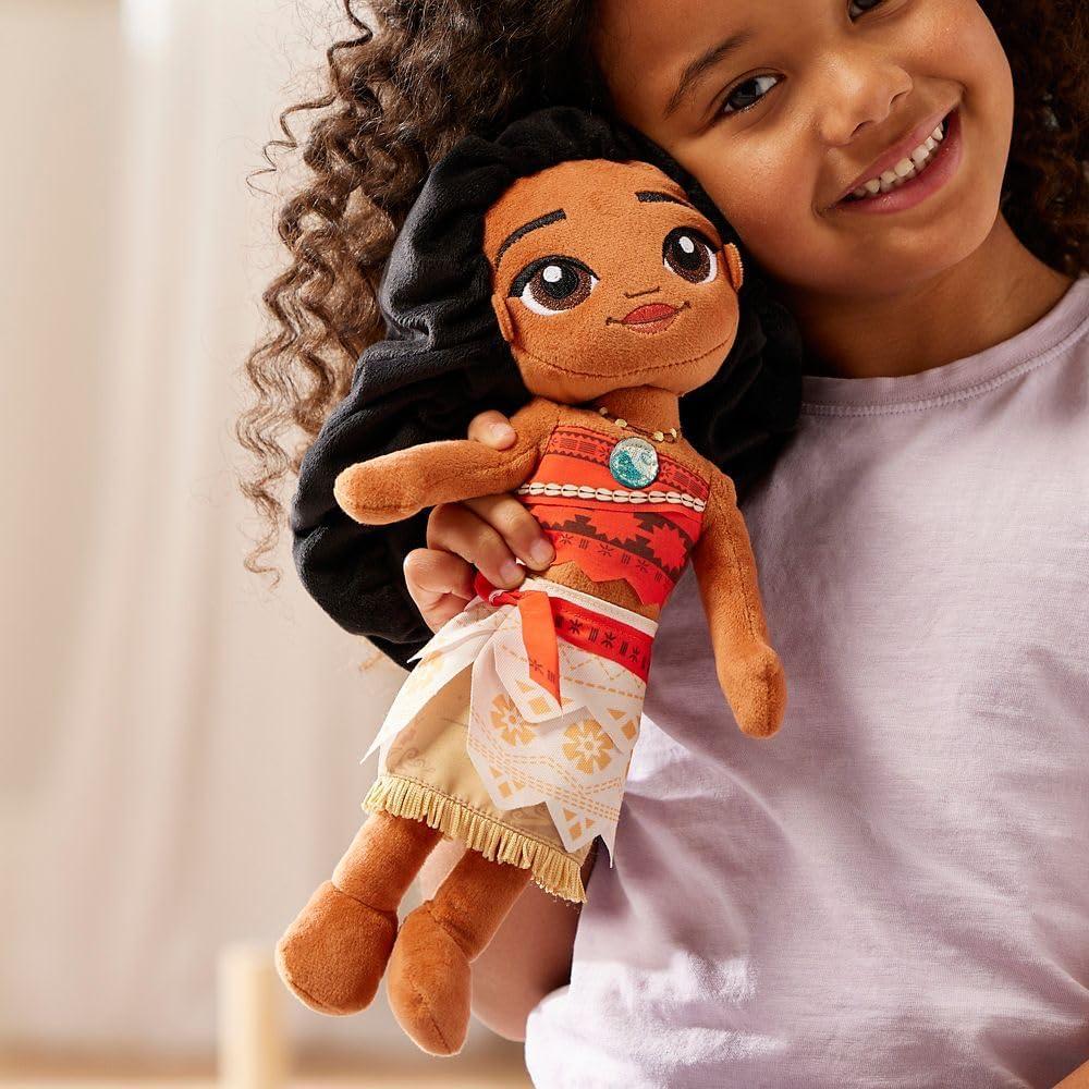 imageDISNEY STORE Official Princess Plush Doll Mulan Medium 14 Inches Soft Plushy with Embroidered Features Princess Toys for Girls Disney Dolls Stuffed Animals for GirlsMoana