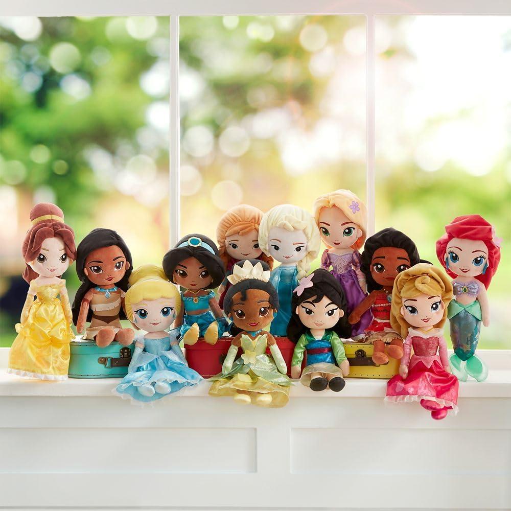 imageDISNEY STORE Official Princess Plush Doll Mulan Medium 14 Inches Soft Plushy with Embroidered Features Princess Toys for Girls Disney Dolls Stuffed Animals for GirlsMoana