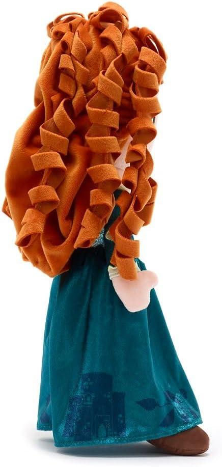 imageDISNEY STORE Official Princess Plush Doll Mulan Medium 14 Inches Soft Plushy with Embroidered Features Princess Toys for Girls Disney Dolls Stuffed Animals for GirlsMerida