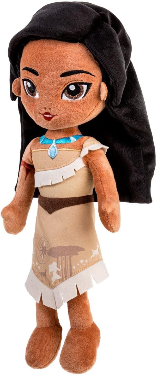 imageDISNEY STORE Official Princess Plush Doll Mulan Medium 14 Inches Soft Plushy with Embroidered Features Princess Toys for Girls Disney Dolls Stuffed Animals for GirlsPocahontas