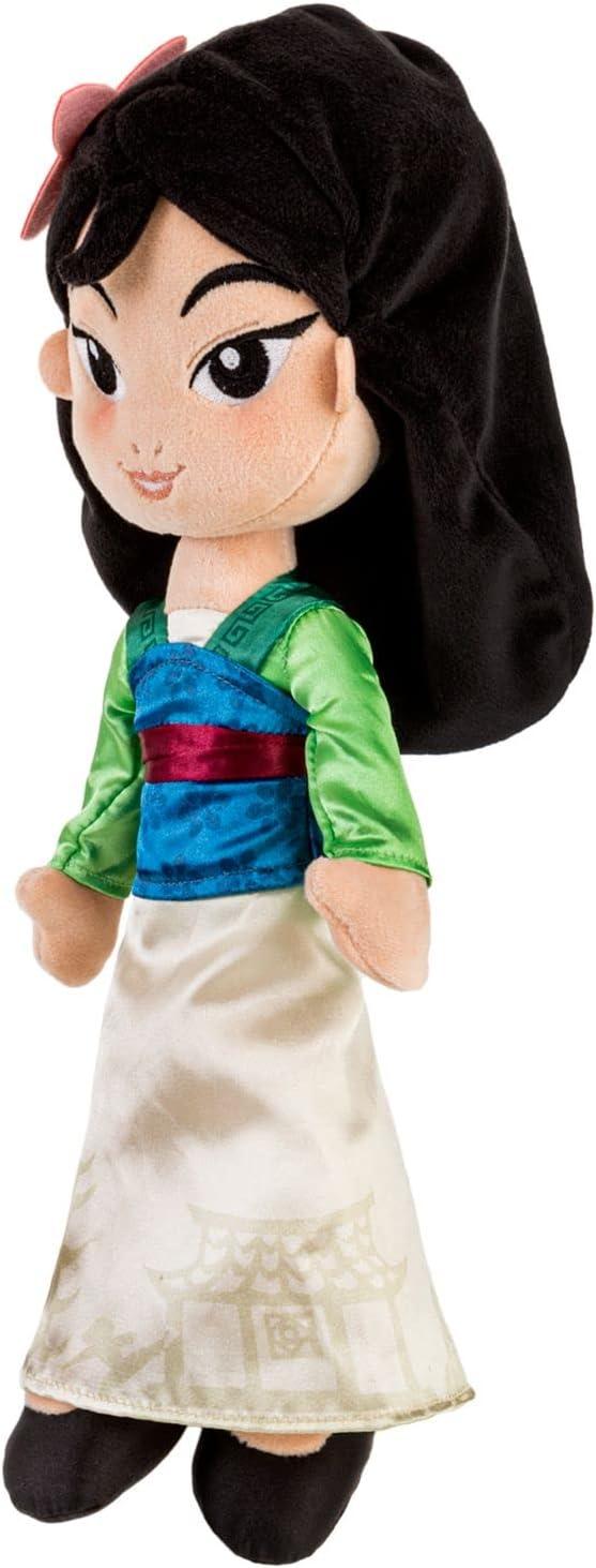 imageDISNEY STORE Official Princess Plush Doll Mulan Medium 14 Inches Soft Plushy with Embroidered Features Princess Toys for Girls Disney Dolls Stuffed Animals for GirlsMulan