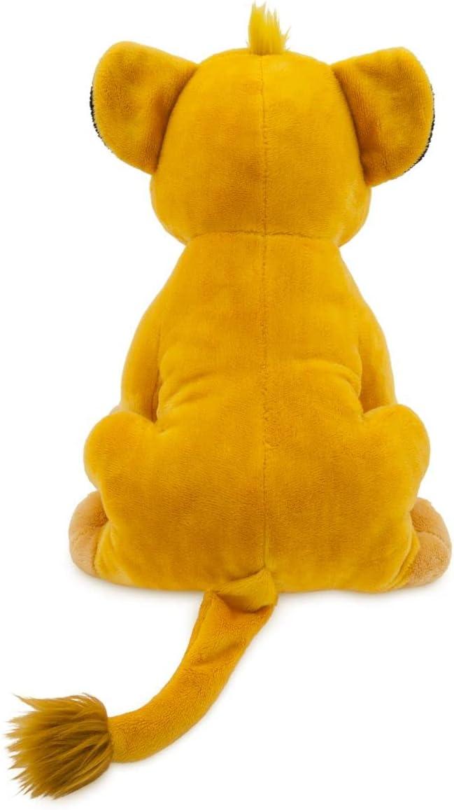 imageDISNEY STORE Official Simba Medium Soft Toy for Kids Cuddly Character with Fuzzy Texture and Embroidered Details Furry Mane and Tail Tuft Disney Plushy Suitable for All Ages