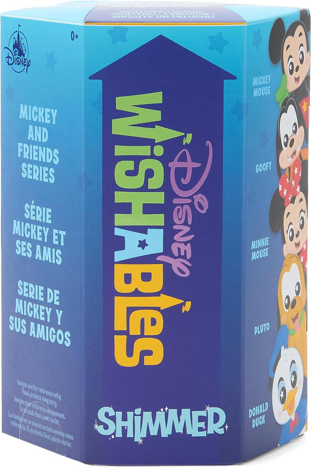 imageDISNEY STORE Official Villains Wishables Shimmer Series  Disney Blind Box Plush  5 Inch Mystery Toys with Detailed Micro Plush Sculpting Embroidered Stars and Shimmering OutfitsMickey  Friends