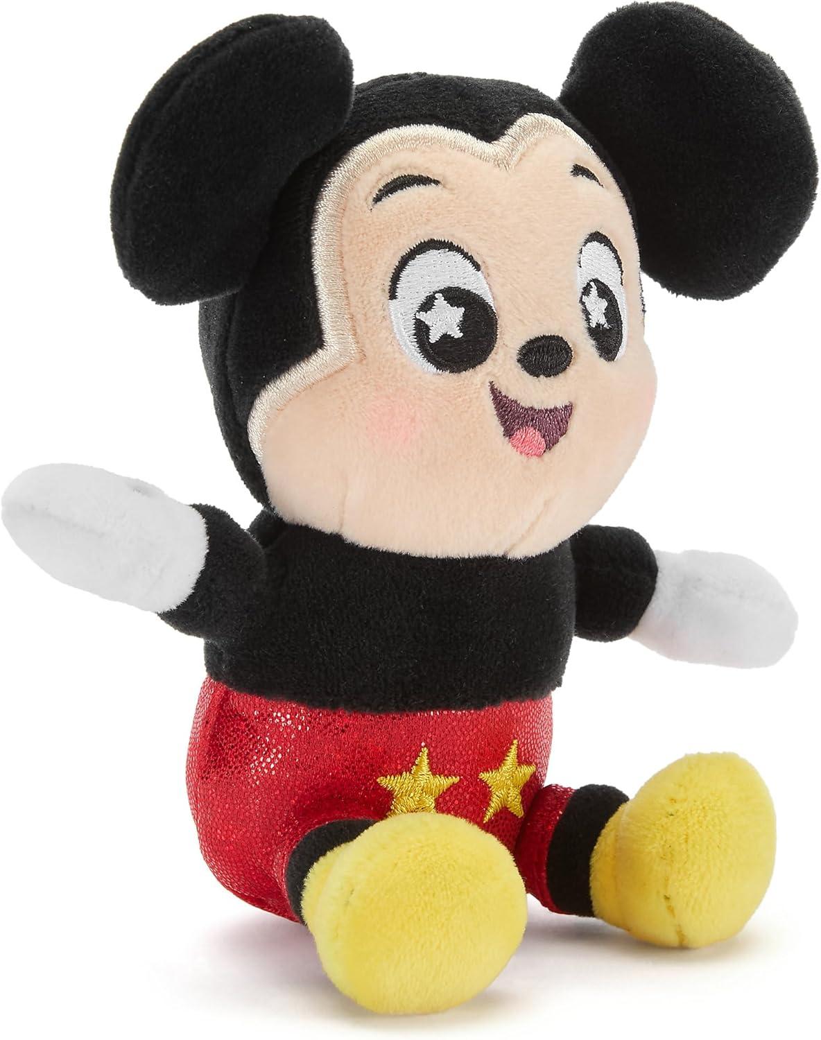 imageDISNEY STORE Official Villains Wishables Shimmer Series  Disney Blind Box Plush  5 Inch Mystery Toys with Detailed Micro Plush Sculpting Embroidered Stars and Shimmering OutfitsMickey  Friends